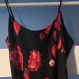 Lovely, summer, black and red floral dress